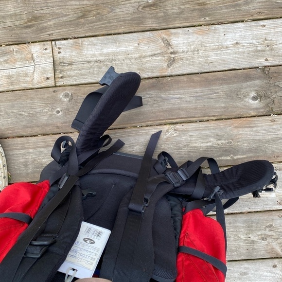 Vintage 90s The North face Tripper Hiking Backpack Red - Picture 10 of 16